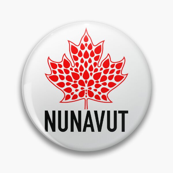 Item preview, NUNAVUT Red Modern Maple Leaf Emblem designed and sold by Great Canadian Collective.