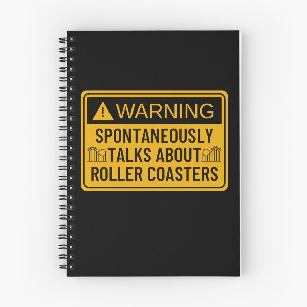 Item preview, Warning: Spontaneously talks about roller coasters!  designed and sold by belladesign7.