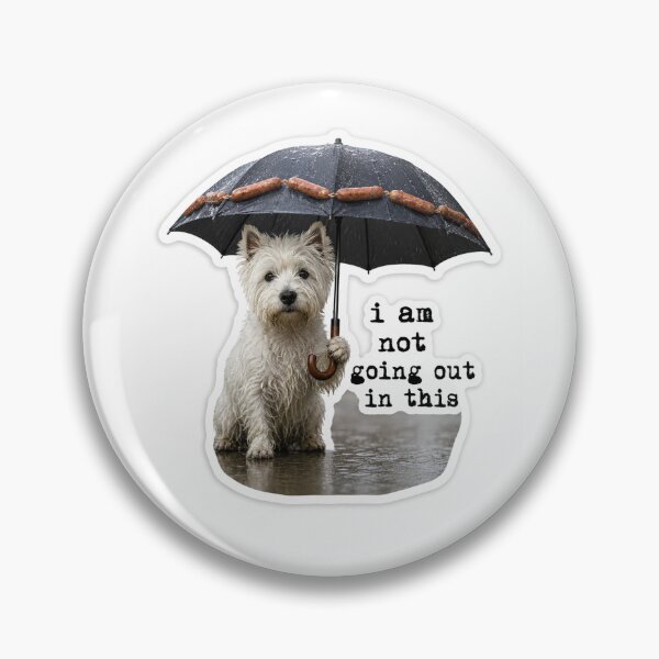 Item preview, Westie in the rain designed and sold by dangerraccoon.