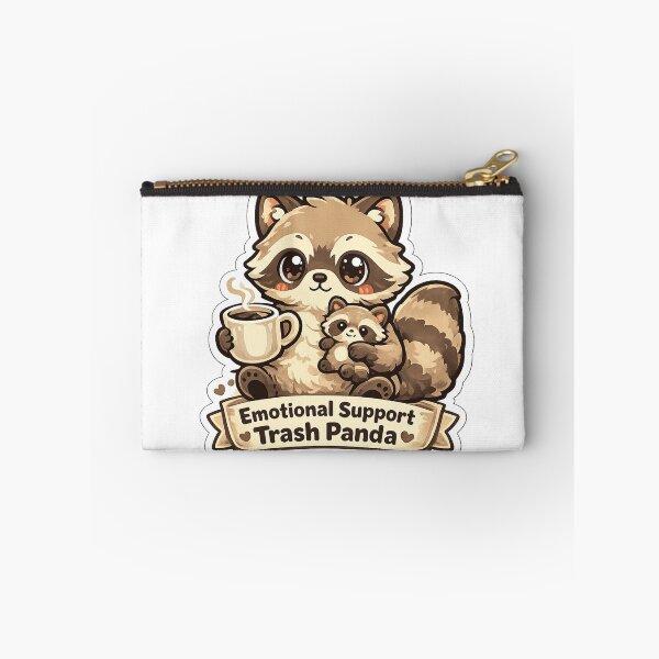 Item preview, Emotional Support Trash Panda Shirt | Cute Raccoon Coffee Lover Funny Introvert Gift designed and sold by MrDev.