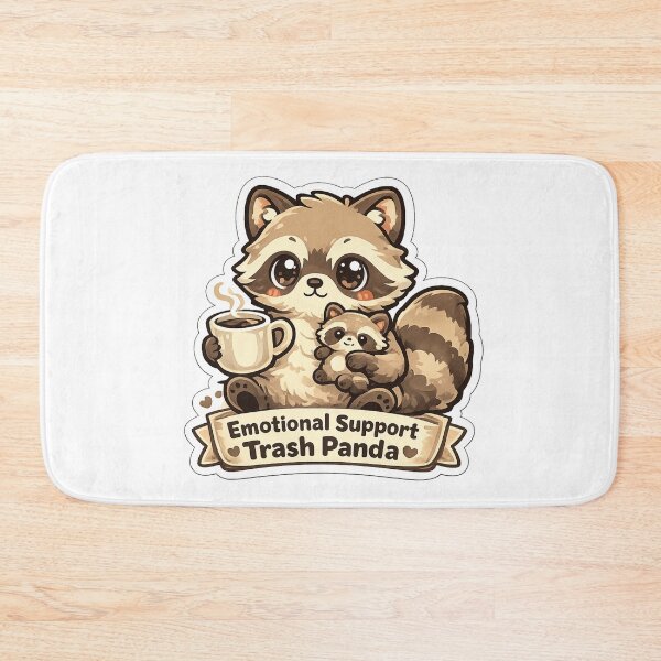 Item preview, Emotional Support Trash Panda Shirt | Cute Raccoon Coffee Lover Funny Introvert Gift designed and sold by MrDev.