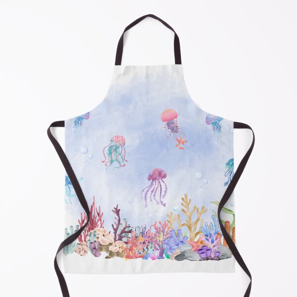 Item preview, Watercolor Pastel Jellyfish Coral Reef Ocean designed and sold by mug&more station.