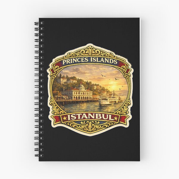 Item preview, Princes Islands Istanbul Vintage Travel Badge Sticker | Buyukada Turkey Souvenir designed and sold by DreamPaw Studio.