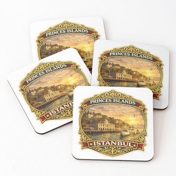 Item preview, Princes Islands Istanbul Vintage Travel Badge Sticker | Buyukada Turkey Souvenir designed and sold by DreamPaw Studio.