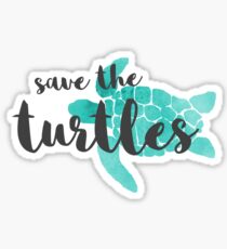 Rette die Schildkröten Sticker