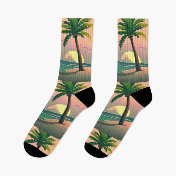 Item preview, Illustration - Paradise Beach Landscape, Minimalist Digital Art designed and sold by Reverso-Design.