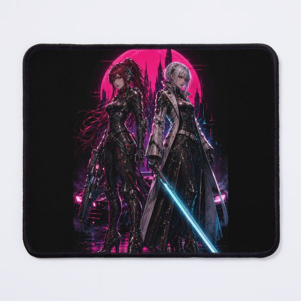 Item preview, Cyberpunk Warriors – Neon Dystopia / Red Moon Night designed and sold by thirtyonestars.