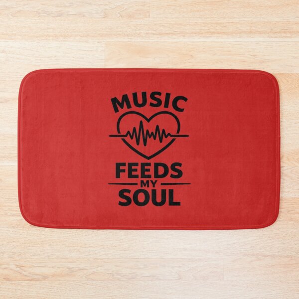 Item preview, Music Feeds My Soul Heartbeat Graphic T-Shirt | Music Lover Gift Design designed and sold by DesignHouse07.
