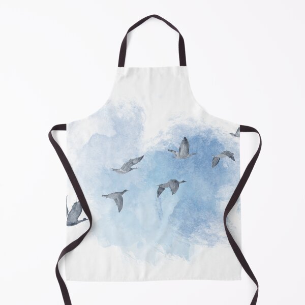 Item preview, Watercolor Moody Flying Birds Dark Indigo designed and sold by mug&more station.