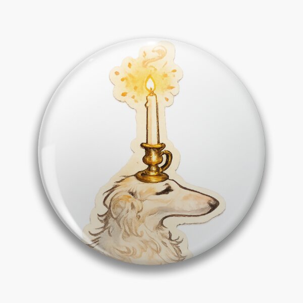 Item preview, Borzoi Dog with Lit Candle designed and sold by Koikts.