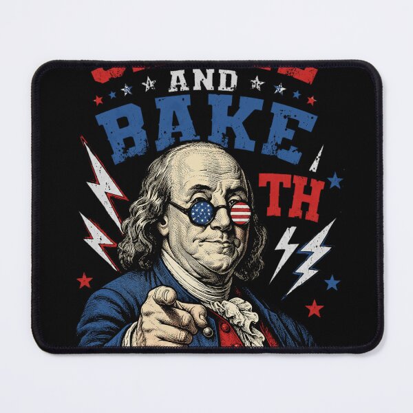 Item preview, Funny Shake and Bake 4th of July Couple designed and sold by ChiqueAvenue.