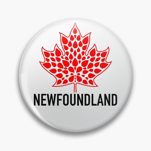 Item preview, NEWFOUNDLAND Red Modern Maple Leaf Emblem designed and sold by Great Canadian Collective.