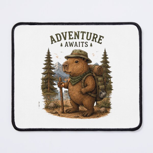 Item preview, Adventure Awaits Bear Hiker | Mountain Explorer Outdoor Adventure Design designed and sold by novaduman.