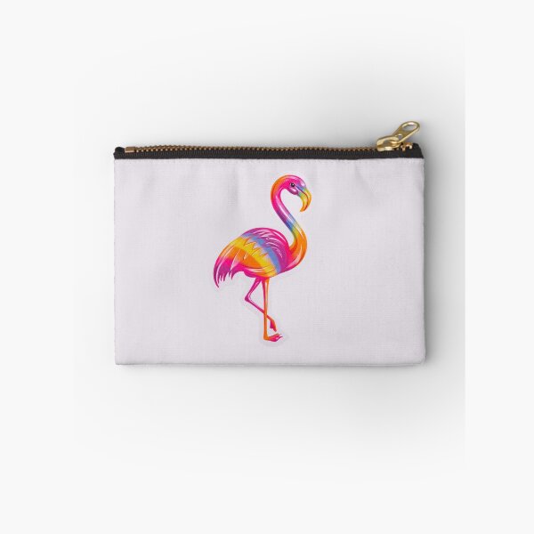 Item preview, Rainbow Flamingo Sticker – Colourful Tropical Design designed and sold by The Digital Compass.