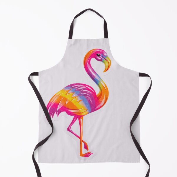 Item preview, Rainbow Flamingo Sticker – Colourful Tropical Design designed and sold by The Digital Compass.