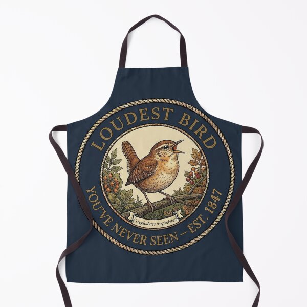 Item preview, Loudest Bird You've Never Seen Wren Club Humor Badge designed and sold by CalmCapy Co.