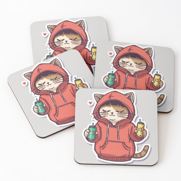 Item preview, No Sleep Just Gaming Cat Sticker designed and sold by Stylestickers55.