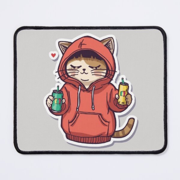 Item preview, No Sleep Just Gaming Cat Sticker designed and sold by Stylestickers55.