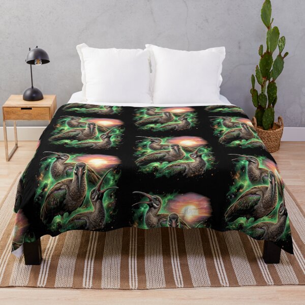 Item preview, Cosmic Hadeda Ibis Birds Green Glow Sunrise Funny designed and sold by d247.