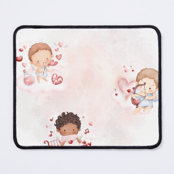 Item preview, Watercolor Cute Cupids Valentine Clouds designed and sold by mug&more station.