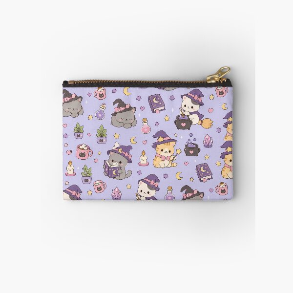 Item preview, Kawaii Witch Cat Magic Pattern designed and sold by Soft Berry Studio.