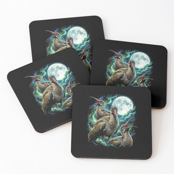 Item preview, Mystical Hadeda Ibis Birds Full Moon Cosmic Night Sky designed and sold by d247.