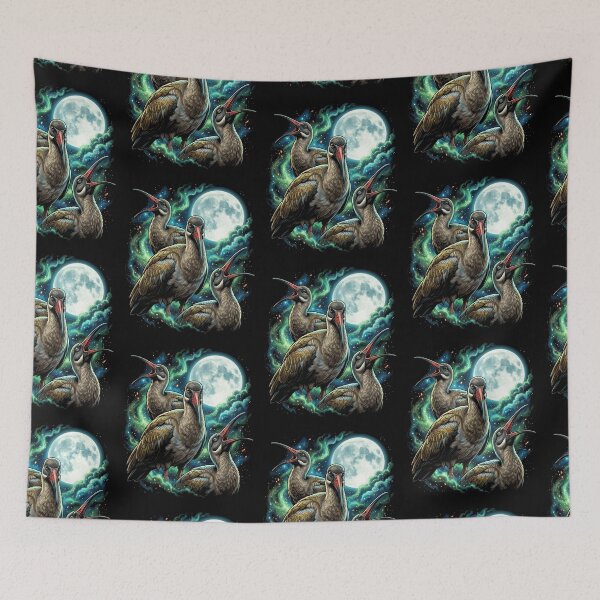 Item preview, Mystical Hadeda Ibis Birds Full Moon Cosmic Night Sky designed and sold by d247.