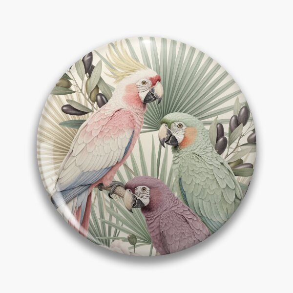 Item preview, Blush Paradise | Cockatoo Botanical Art designed and sold by AgnieshkaSiwek.