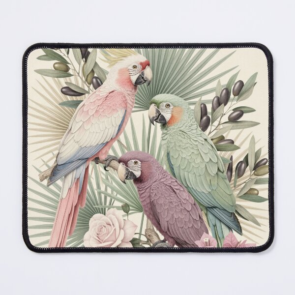 Item preview, Blush Paradise | Cockatoo Botanical Art designed and sold by AgnieshkaSiwek.