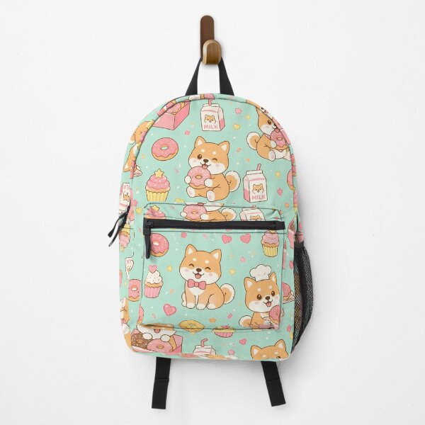 Item preview, Shiba Donut Party Kawaii Pattern designed and sold by Soft Berry Studio.