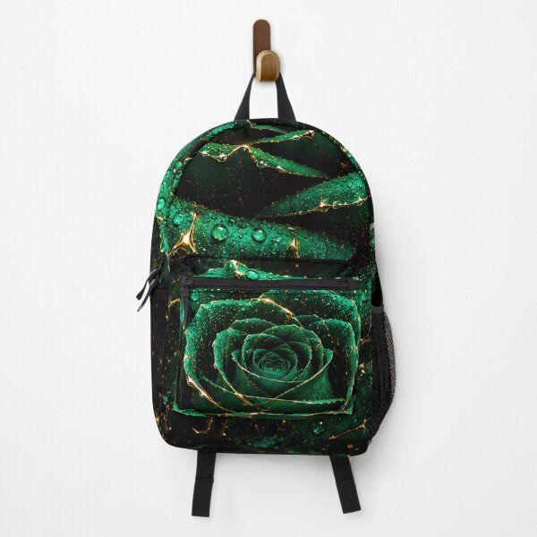 Item preview, Kintsugi - Rose of Emerald and Gold designed and sold by LegademaArt.