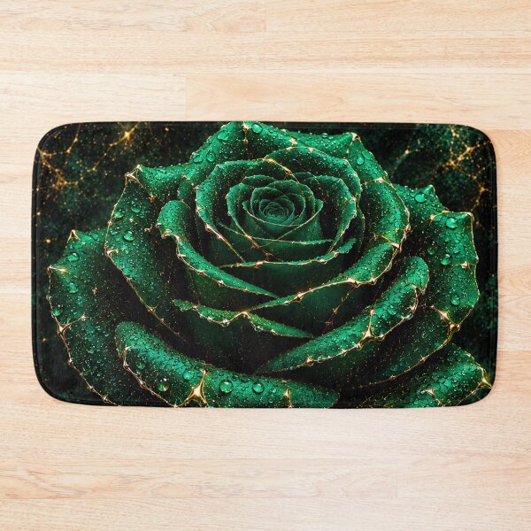 Item preview, Kintsugi - Rose of Emerald and Gold designed and sold by LegademaArt.