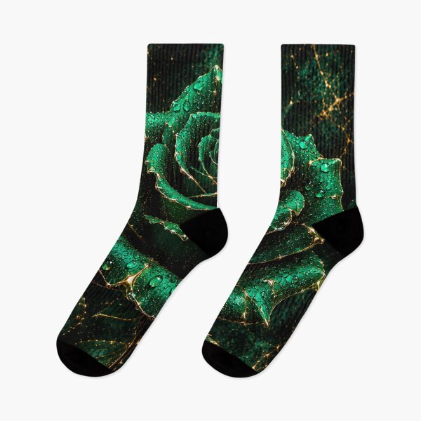 Item preview, Kintsugi - Rose of Emerald and Gold designed and sold by LegademaArt.