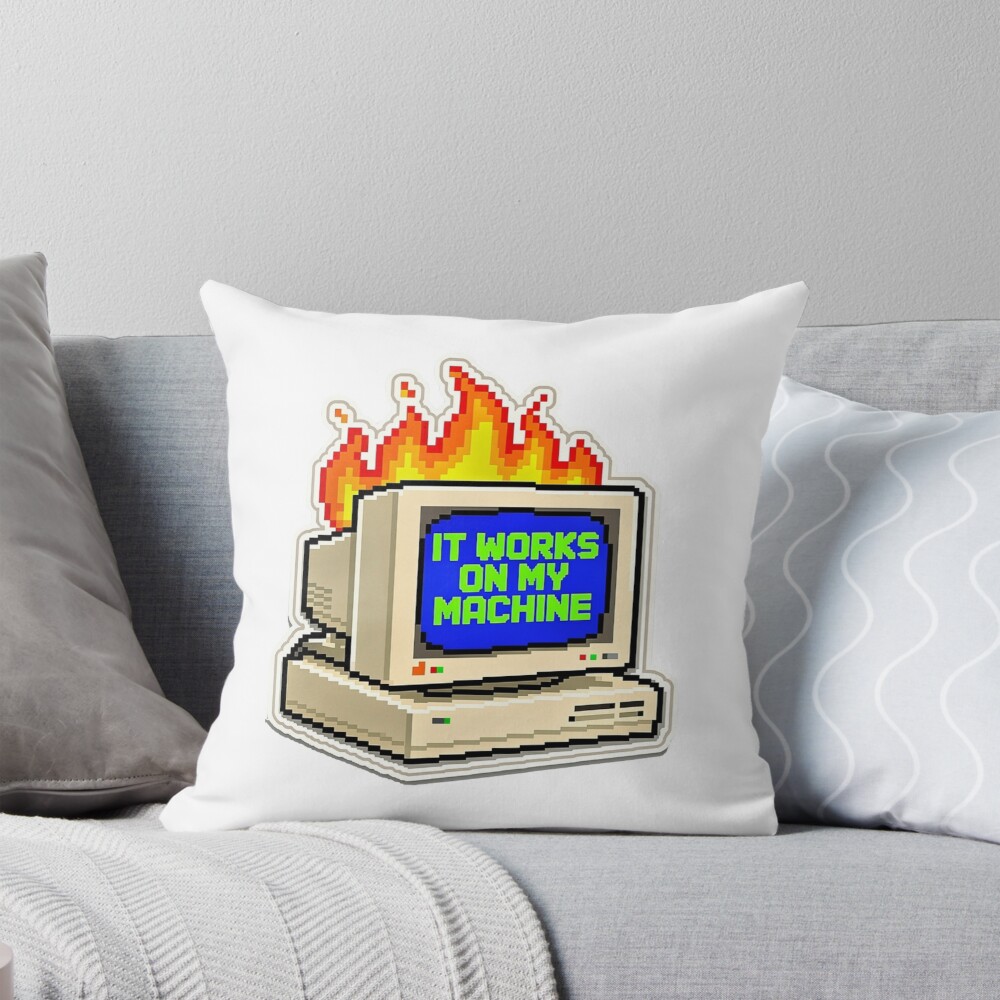 Item preview, Throw Pillow designed and sold by StickerGlitch.