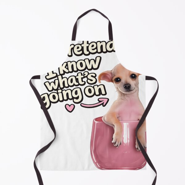 Item preview,  Me Pretending I Know What's Going On | Funny Chihuahua Meme Sticker designed and sold by adamlemon12.