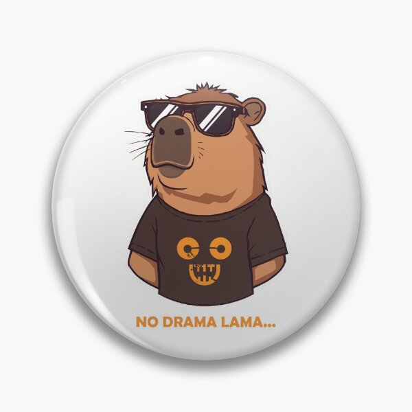 Item preview, Chill Capybara No Drama Retro designed and sold by TheAkyolStudio.