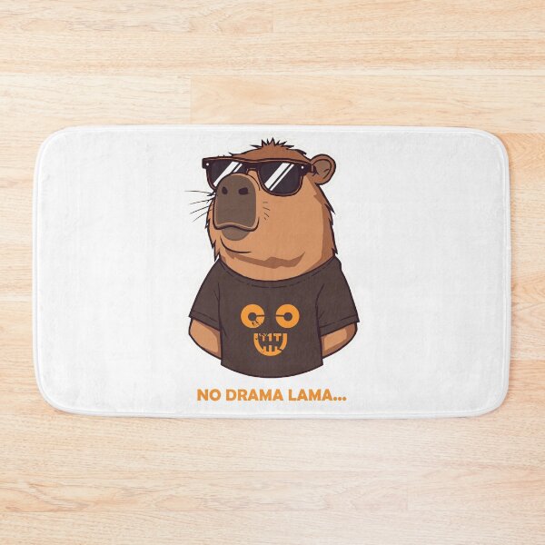 Item preview, Chill Capybara No Drama Retro designed and sold by TheAkyolStudio.