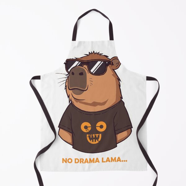 Item preview, Chill Capybara No Drama Retro designed and sold by TheAkyolStudio.