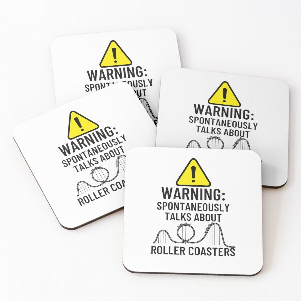 Item preview, Warning: Spontaneously talks about roller coasters!  designed and sold by belladesign7.