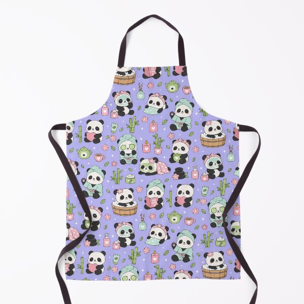 Item preview, Kawaii Panda Spa Relaxation Pattern designed and sold by Soft Berry Studio.