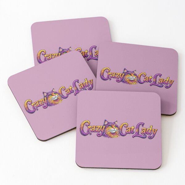 Item preview, Crazy Cat Lady Vibrant Feline Typography designed and sold by MegaNovaArt.