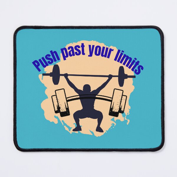 Item preview, Push Past Your Limits – Motivational Weightlifting Gym Design designed and sold by Palette _Vibes.