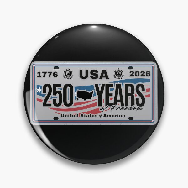 Item preview, USA 250 Years of Freedom License Plate — 1776 to 2026 Patriotic America Anniversary Design designed and sold by GFamilyC.