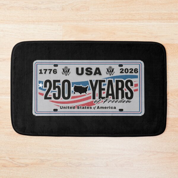 Item preview, USA 250 Years of Freedom License Plate — 1776 to 2026 Patriotic America Anniversary Design designed and sold by GFamilyC.