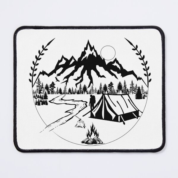 Item preview, Mountain Wilderness Camping Adventure designed and sold by KhrystallineArt.