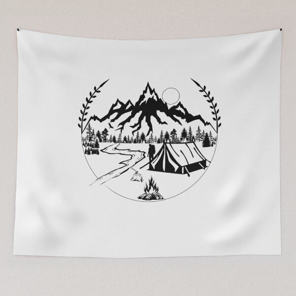 Item preview, Mountain Wilderness Camping Adventure designed and sold by KhrystallineArt.