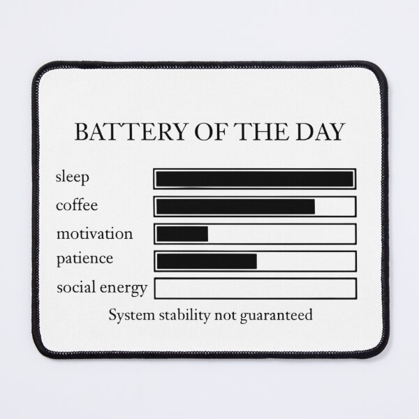 Item preview, Battery Of The Day | Minimalist Human Energy Tracker designed and sold by deag1e.