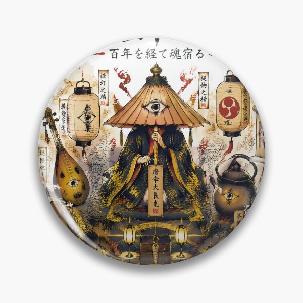Item preview, Haunted Objects Yokai Art – Tsukumogami Spirit Gathering designed and sold by kaxymax.