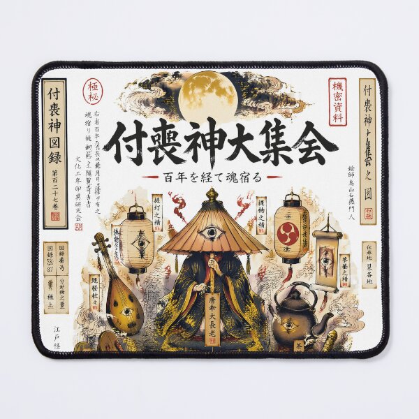 Item preview, Haunted Objects Yokai Art – Tsukumogami Spirit Gathering designed and sold by kaxymax.