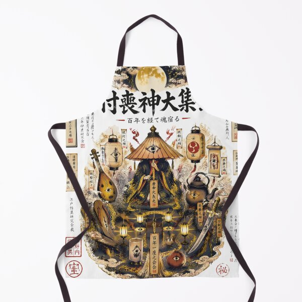 Item preview, Haunted Objects Yokai Art – Tsukumogami Spirit Gathering designed and sold by kaxymax.